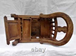 Rare. 19th Century Chinese Chair for Baby in Wood. Tenon and Mortise Joinery.