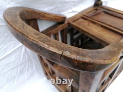 Rare. 19th Century Chinese Chair for Baby in Wood. Tenon and Mortise Joinery.