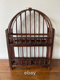 Rare 19th-Century Wooden Glass Rack / Drainer from Normandy – Folk Art