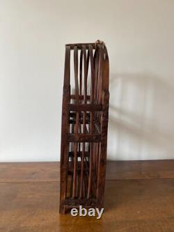 Rare 19th-Century Wooden Glass Rack / Drainer from Normandy – Folk Art
