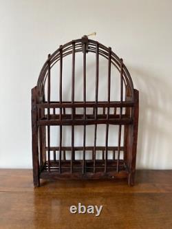 Rare 19th-Century Wooden Glass Rack / Drainer from Normandy – Folk Art