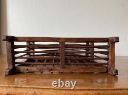 Rare 19th-Century Wooden Glass Rack / Drainer from Normandy – Folk Art