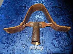 Rare Ancient Sonnaille Bell Goat Provencal Clavelas Wood Cytise Beating Bone