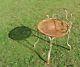 Rare And Former Stool / Metal Garden Chair. Period 1900