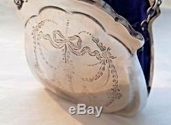 Rare Beautiful Purse Or Coin Holder Ecus Former Poincon Swan Sterling Silver