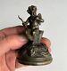 Rare Bronze Table Bell Ring With Bell Cupidon