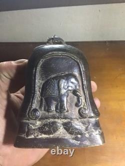 Rare Burmese Bronze Elephant Bell, 19th Century