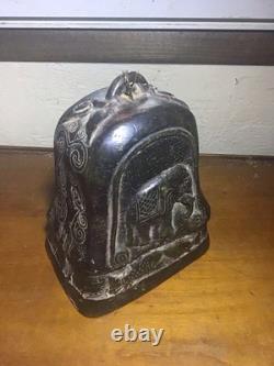 Rare Burmese Bronze Elephant Bell, 19th Century
