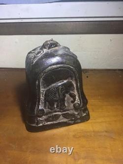 Rare Burmese Bronze Elephant Bell, 19th Century
