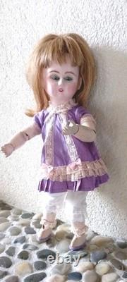 Rare Charming Very Old Doll Wooden Body 10 Joints