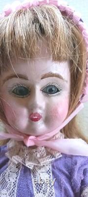 Rare Charming Very Old Doll Wooden Body 10 Joints