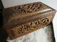 Rare Chinese Qing Huanghuali Wooden Wooden Box Carved Trunk Sculpture