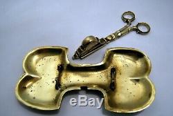 Rare Eighteenth Brass Tongs Punch R Crowned 1745 1749 South Of France
