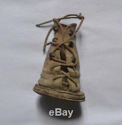 Rare Folk Art Object Old Shoe For Child Foot Bot XIX