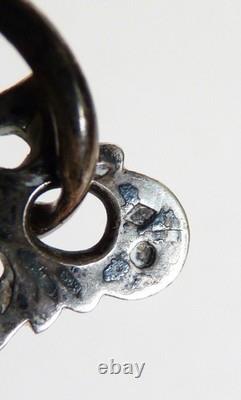Rare Grille Cross, Chambéry, Savoie, Virgin Court, antique silver, INRI, Savoyard