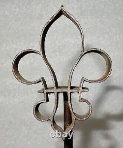 Rare Iron Caramelize Shaped Lily Object Kitchen 19th