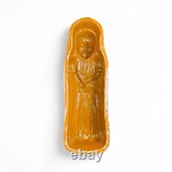 Rare Old Alsatian Mold for Doll, Glazed Terracotta, 36 cm