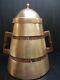 Rare Old Wooden And Brass Milk/water Jug H47 Popular Art Collection