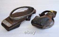 Rare Pair of Soques or Mud Skates, 19th Century
