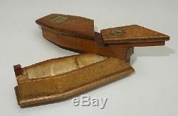 Rare System Snuff Shaped Coffin Rest In Peace Snuf Box