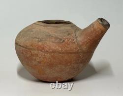 Rare Terracotta Feeding Bottle with Fish Motifs, Indus Valley, 3200–2700 BC