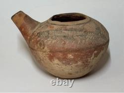 Rare Terracotta Feeding Bottle with Fish Motifs, Indus Valley, 3200–2700 BC