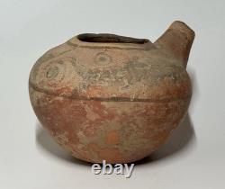 Rare Terracotta Feeding Bottle with Fish Motifs, Indus Valley, 3200–2700 BC