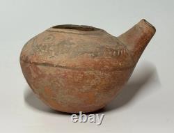 Rare Terracotta Feeding Bottle with Fish Motifs, Indus Valley, 3200–2700 BC