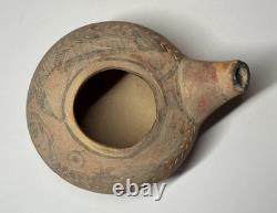 Rare Terracotta Feeding Bottle with Fish Motifs, Indus Valley, 3200–2700 BC