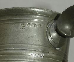 Rare Tin Beer Mug One British Pint 19th Chelmsford
