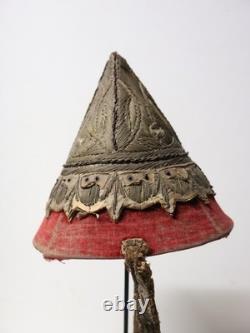 Rare Wedding Set: Headdress, Sebbat, and Silver Belt, Algerian Jewish 19th Century