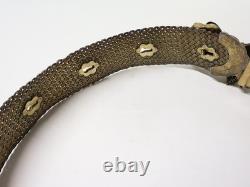 Rare Wedding Set: Headdress, Sebbat, and Silver Belt, Algerian Jewish 19th Century