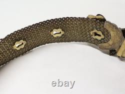 Rare Wedding Set: Headdress, Sebbat, and Silver Belt, Algerian Jewish 19th Century