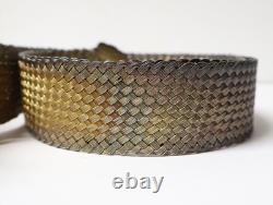 Rare Wedding Set: Headdress, Sebbat, and Silver Belt, Algerian Jewish 19th Century