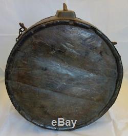 Rare Wholesale Wood Barrel XIX Wood / Deco Folk Art / Wine Oenology