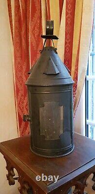 Rare and large 19th century complete candle procession lantern in very good condition