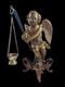 Rare Antique Altar Angel In Gilded Carved Wood France Late 18th Early 19th Century