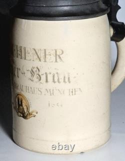 Rare beer stein Bürger-Brau Munich 1890 Bürgerbräukeller 0.4L
