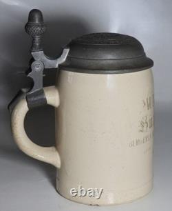 Rare beer stein Bürger-Brau Munich 1890 Bürgerbräukeller 0.4L