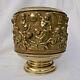 Rare Cache Pot In Repoussé Copper Depicting Science And Arts With Putti In Renaissance Style