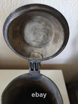 Rare engraved pewter pitcher dated 1823 Louis XVIII