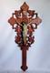 Rare Large Crucifix Wall Mural In Carved Oak, Napoleon Iii, Late 19th Century, 61 Cm