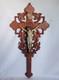 Rare Large Sculpted Oak Crucifix Mural Napoleon Iii Late 19th Century 61 Cm