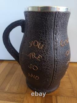 Rare pitcher, antique carafe Royal Doulton Lambeth Slater's Patent 1885-1900