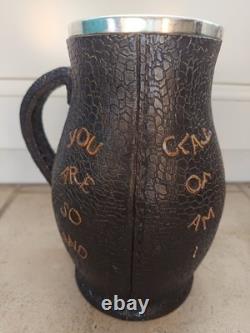 Rare pitcher, antique carafe Royal Doulton Lambeth Slater's Patent 1885-1900