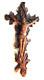 Religious Object, Christ On A Holly Cross, Early 19th Century Folk Art