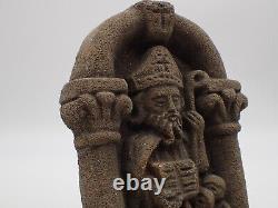 Religious Sculpture On Ancient Limestone