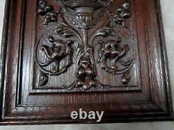 Renaissance Style Oak Panel. High Epoch, Carved Wood, Woodwork, Decoration