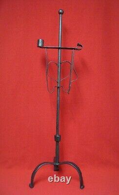 Resinier, Sparkling Candle Holder in 18th Century Wrought Iron