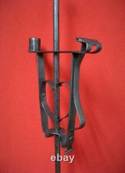 Resinier, Sparkling Candle Holder in 18th Century Wrought Iron